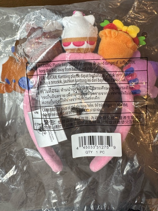 NEW Disney Pink Plush Character Headband with Colorful Mini Friends main image 6